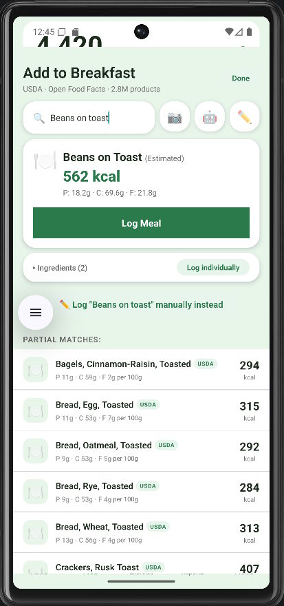 Composite meal search