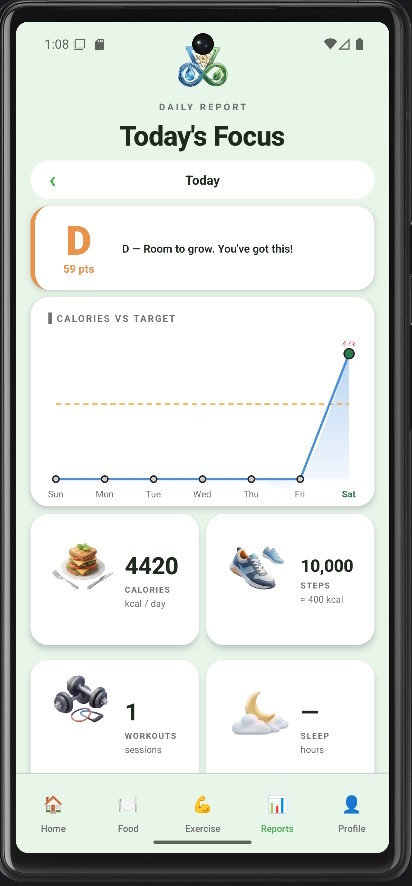 Daily performance score