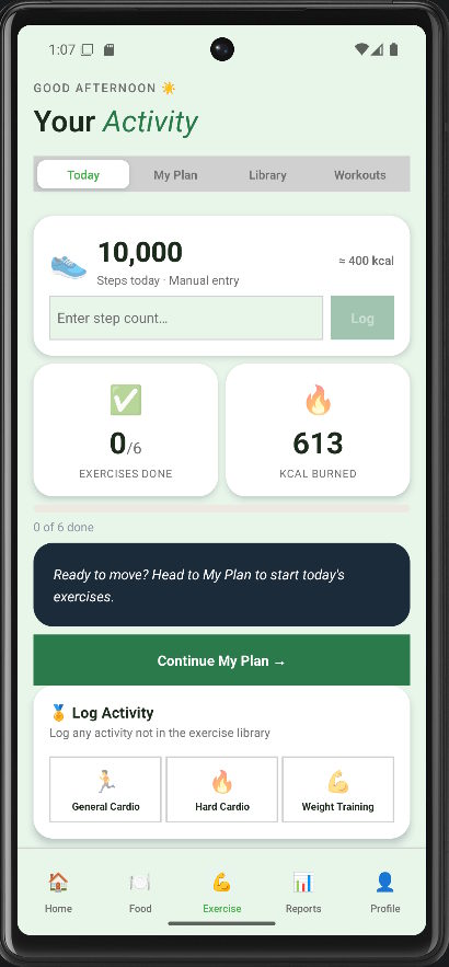 Health Connect wearable sync