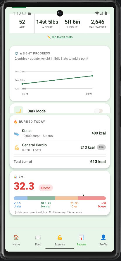 Weight and BMI tracking